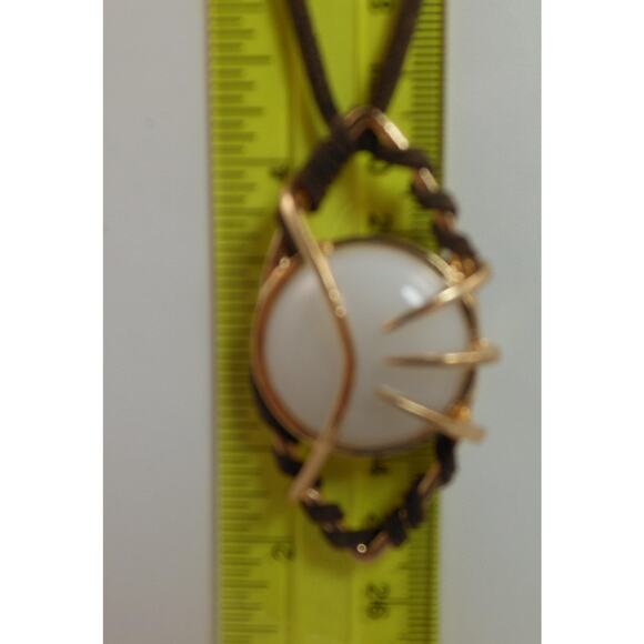 Mystical Claw Eye Pendant Suede Cord Necklace Boho Jewelry Unique OAK - Picture 3 of 4